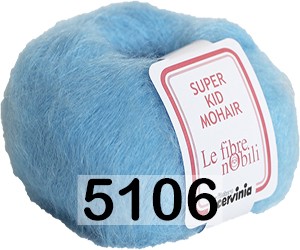 Пряжа Cervinia Super Kid Mohair 5106 голубой