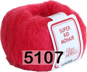 Пряжа Cervinia Super Kid Mohair 5107 красный