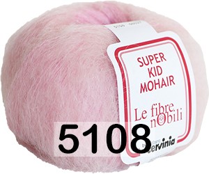 Пряжа Cervinia Super Kid Mohair 5108 нежно-розовый