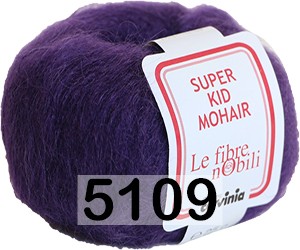 Пряжа Cervinia Super Kid Mohair 5109 фиолетовый