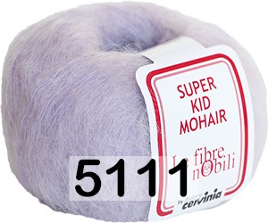 Пряжа Cervinia Super Kid Mohair 5111 нежно-сиреневый