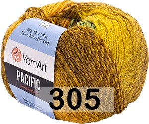 Пряжа YarnArt Pacific 305 желт.зелен.