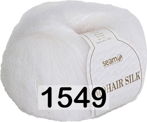 Пряжа Сеам Mohair Silk 1549 белый