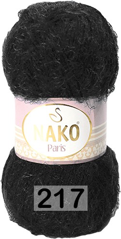 Пряжа Nako Paris 00217 ЧЕРНЫЙ