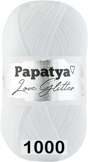 Пряжа Kamgarn LOVE GLITTER PAPATYA 1000 ОТБЕЛКА