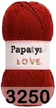 Пряжа Kamgarn LOVE PAPATYA 3250 красно бордовый