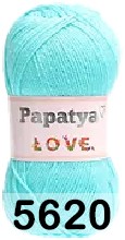 Пряжа Kamgarn LOVE PAPATYA 5620 св.бирюзовый