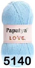 Пряжа Kamgarn LOVE PAPATYA 5140 св.голубой