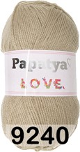 Пряжа Kamgarn LOVE PAPATYA 9240 бежево коричневый