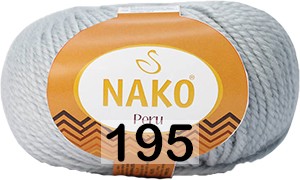 Пряжа Nako Peru 00195 св.серый мулине