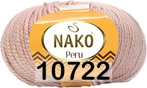 Пряжа Nako Peru 10722 БЕЖЕВО-РОЗОВЫЙ