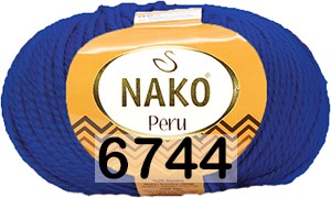 Пряжа Nako Peru 06744 васильковый