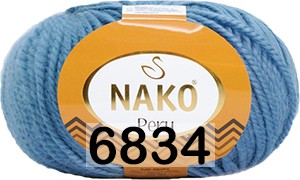 Пряжа Nako Peru 06834 темно-голуб