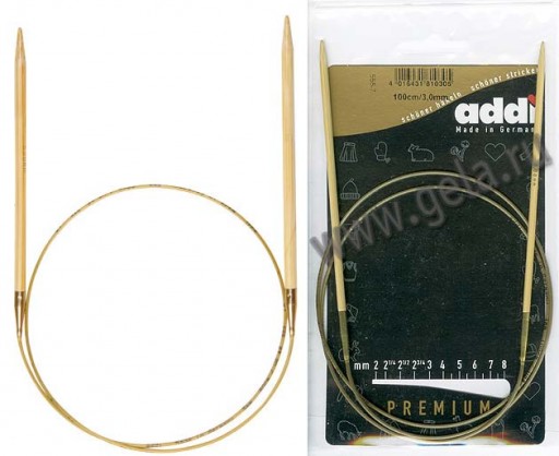 Спицы ADDI бамбук круговые