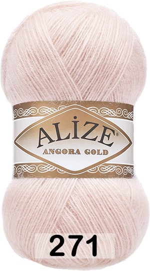 Пряжа Alize Angora Gold 271 жемчужно розовый