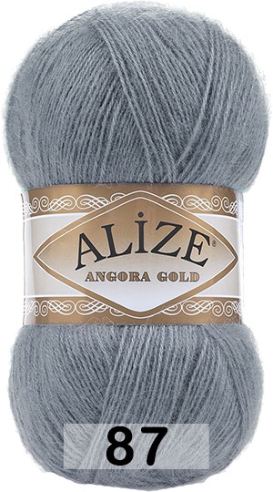 Пряжа Alize Angora Gold 087 серый