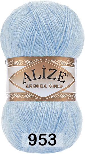 Пряжа Alize Angora Gold 953 св.голубой