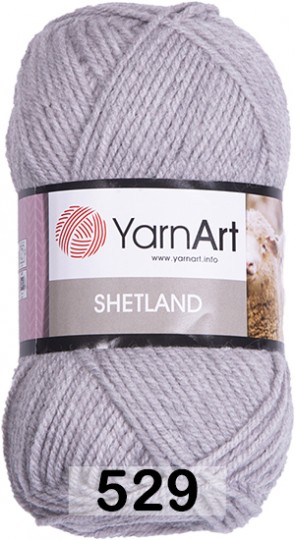 Пряжа YarnArt Shetland 529 св.серый