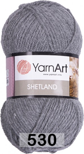 Пряжа YarnArt Shetland 530 серый