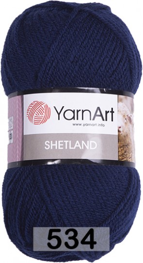 Пряжа YarnArt Shetland 534 синий