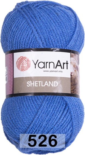 Пряжа YarnArt Shetland 526 голубой