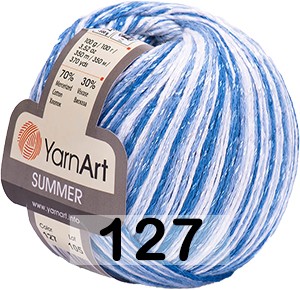 Пряжа YarnArt Summer 127 СЕНЕ БЕЛЫЙ