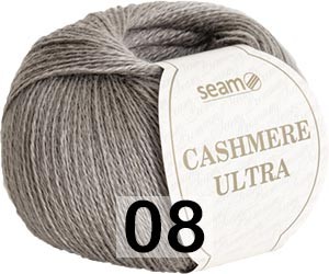 Пряжа Сеам Cashmere Ultra 08 серый