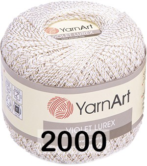 Пряжа YarnArt Violet Lurex 2000 св.беж