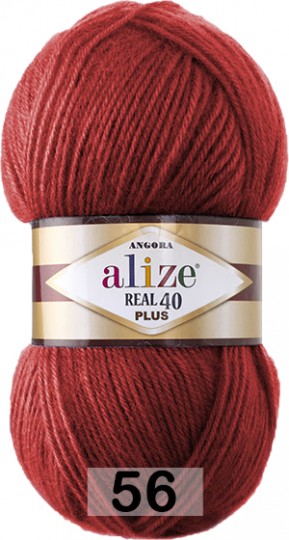 Пряжа Alize Angora Real 40 Plus 234 рыжий