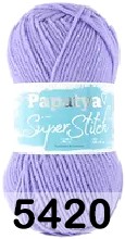 Пряжа Kamgarn SUPER STITCH PAPATYA 5420 лаванжовый