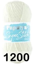 Пряжа Kamgarn SUPER STITCH PAPATYA 1200 белый