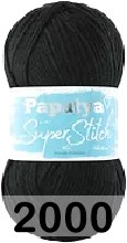 Пряжа Kamgarn SUPER STITCH PAPATYA 2000 черный