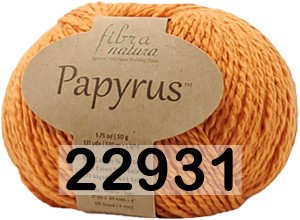 Пряжа Fibra Natura Papyrus 22931 оранжевый