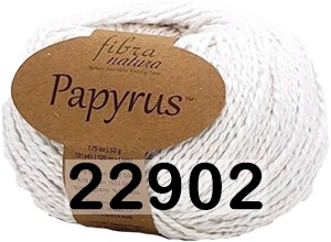 Пряжа Fibra Natura Papyrus 22901 белый