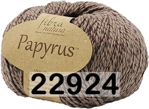 Пряжа Fibra Natura Papyrus 22924 коричневый меланж