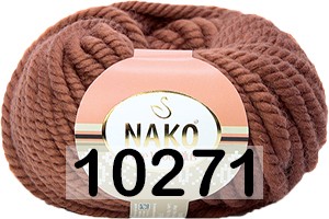 Пряжа Nako Pure Wool Plus 10271 kрасный кирпич
