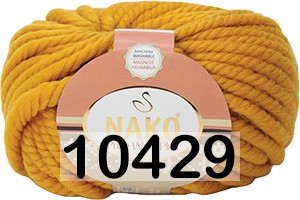 Пряжа Nako Pure Wool Plus 10429 горчичный