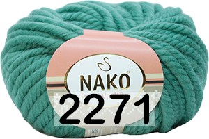 Пряжа Nako Pure Wool Plus 02271 зеленые ростки