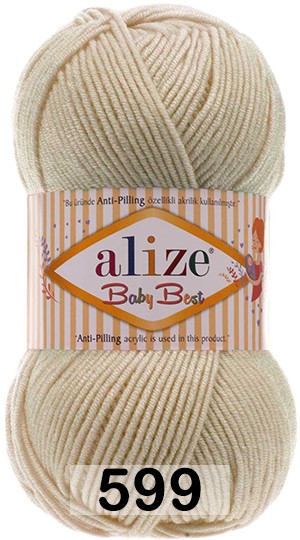 Пряжа Alize Baby Best 599 СЛОНОВАЯ КОСТЬ