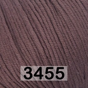 Пряжа Gazzal Baby Cotton 3455 т.какао