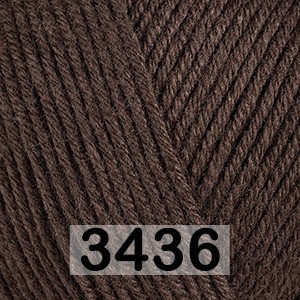 Пряжа Gazzal Baby Cotton 3436 коричневый