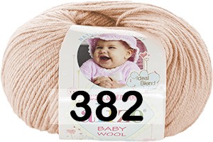 Пряжа Alize Baby Wool 382 пудра