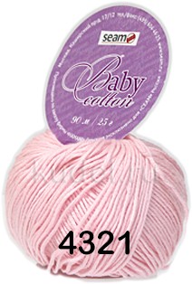 Пряжа Сеам Baby Cotton 4321 св.розовый