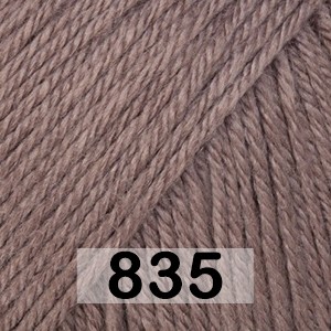 Пряжа Gazzal Baby Wool 835 коричнево-серый
