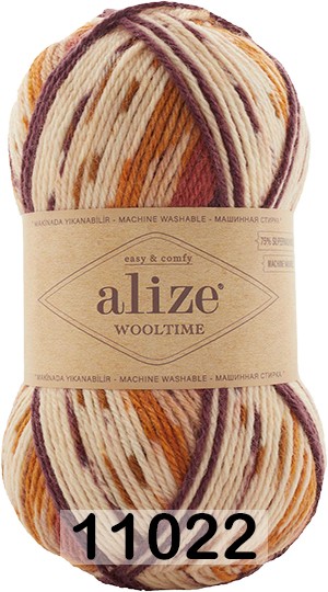 Пряжа Alize Wooltime 11022 
