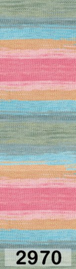 Пряжа Alize Bella Batik 100 2970 