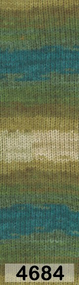 4684 ОЛИВКОВО-БИРЮЗОВЫЙ