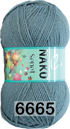 Пряжа Nako Senet 06665 СВЕТЛО - БЕНЗИНОВЫЙ