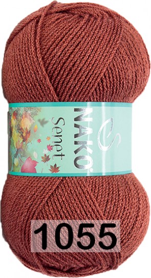 Пряжа Nako Senet 01055 РЫЖИЙ