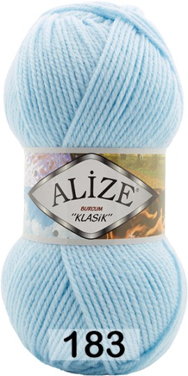 Пряжа Alize Burcum Klasik 183 ЛЕДЯНОЙ КРИСТАЛЛ